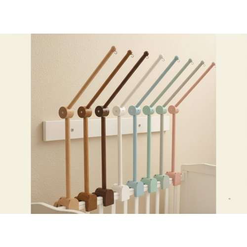 Natural Wood Baby Crib Mobile Hanger Arm: Universal Fit, Walnut Mobile Arm, Baby Mobile, Mobile Baby, Foldable Crib Arm,