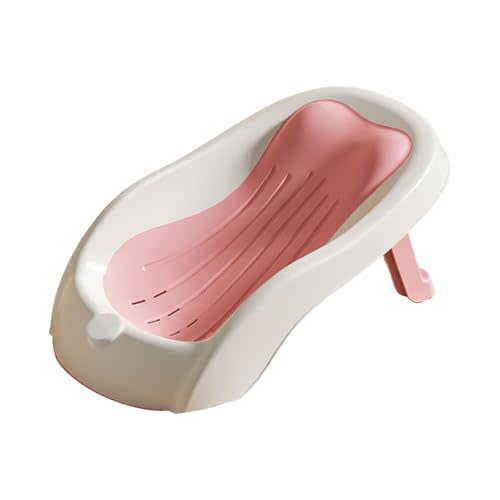 2025 New Multifunctional Infant Bath Basin, Lying Down Shower Tub for Home Use on Counters or Bathtubs, Quick Baby Buttock Washing Tool for Counter Sink Bathtub Daily Use Baby Butt Basin (Pink)