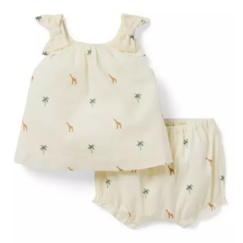 Baby Pale Yellow Giraffe Baby Giraffe Matching Set by Janie and Jack
