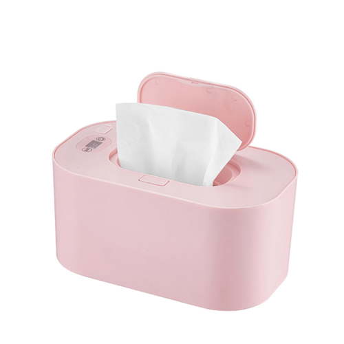 Portable Baby Wipes Warmer with Temperature Control, Top Heating System for Sensitive Skin, Digital Display Adjusts 104℉-140℉, Holds 80 Wipes, BPA-Free ABS Material
