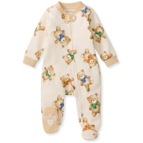Burt's Bees Baby Boys' Organic Cotton, Sleep and Play Footed Pajamas