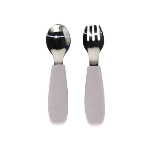 Nouka Toddler Cutlery Set Leaf - Safe Feeding Utensils – The Natural Baby Company
