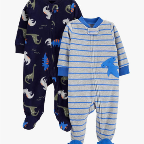 Simple Joys by Carter's baby-boys 2-pack Fleece Footed Sleep and PlayBaby and Toddler Sleepers