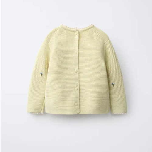 FLORAL EMBROIDERY LACE KNIT JUMPER - Light green | ZARA United States