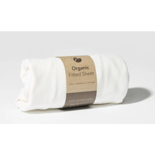 Organic Cotton Fitted Sheet for Lotus Everywhere Travel Crib – Guava Family
