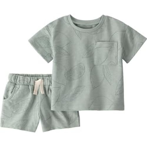 little planet by carter's unisex-baby 2-piece Shorts Set Made With Organic Cotton