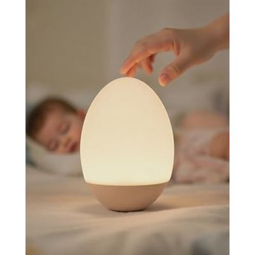 Egg Light for Nursery, 256 RGB Baby Night Light, Rechargeable Night Light for Kids, Portable Small Cordless Bedside Lamp for Girl/Boy/Toddler/Bedroom
