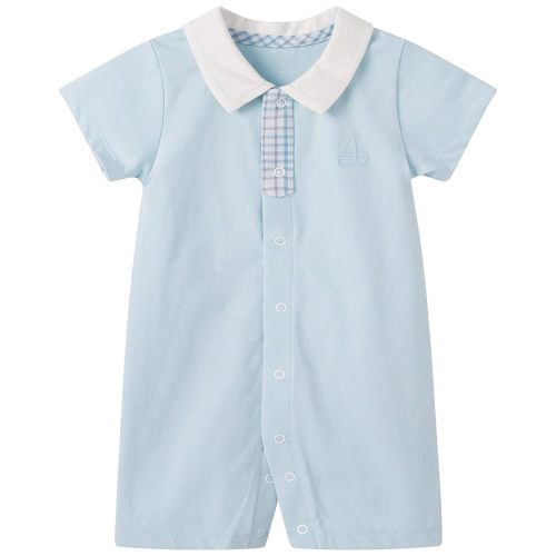 pureborn Baby Boys Girls Nautical Romper One-Piece Beach Outfit Summer Clothes 0-24 Months