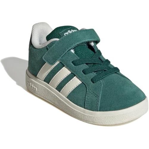 adidas Baby-Boy's Grand Court 2.0 Elastic Lace & Strap Sneaker