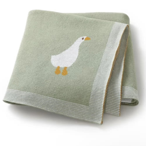 Goose Knitted Blanket