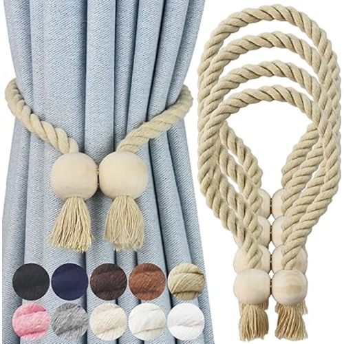 Magnetic Curtain Tiebacks Decorative Tie Back Drapes Holdbacks Nieffeiy
