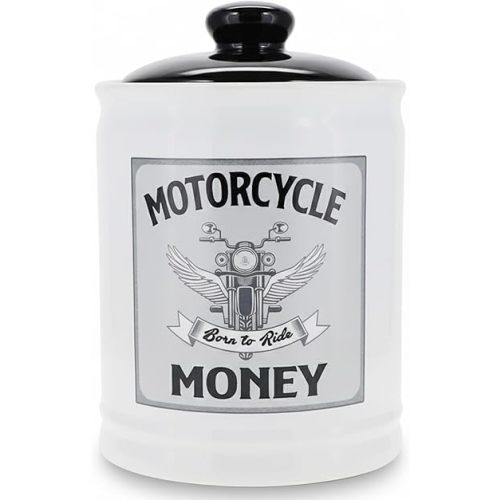 Cottage Creek Jars | Motorcycle Money Piggy Bank