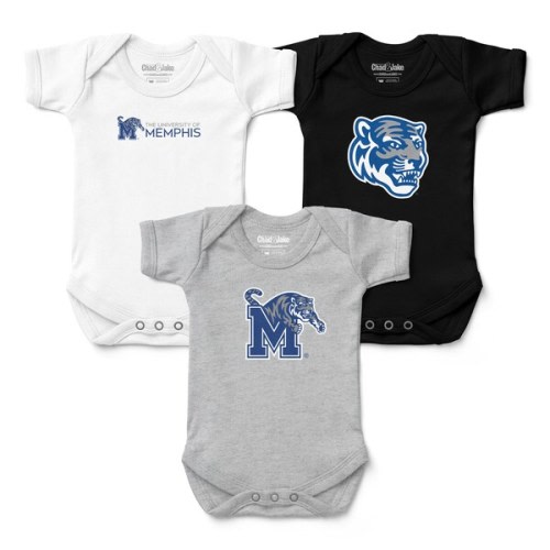 Memphis Tigers Chad & Jake Newborn & Infant 3-Pack Bodysuit Set