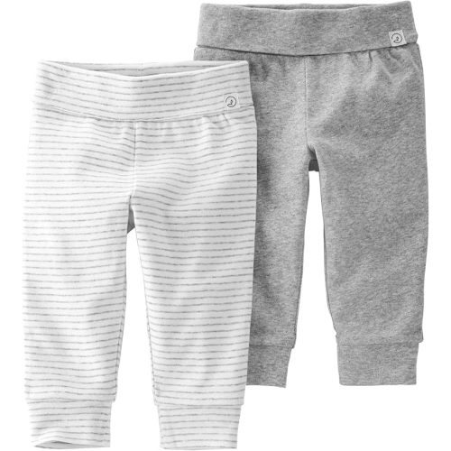 Little Planet by Carter's Unisex-Baby 2-Pack Joggers Made with Organic Cotton