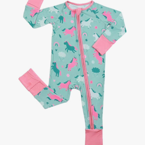 Baby Viscose from Bamboo Pajamas - Infant Boys Girls Footless Zippy Pjs Sleep 'N Play Clothes - One Piece Romper