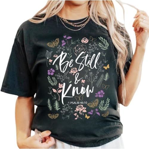 Christian Shirts for Women Vintage Bible Verse Boho Wildflowers Shirts Floral Graphic Tees
