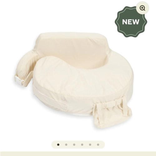 Super Deluxe Oat Nursing Pillow with 100% Organic Cotton Cover
