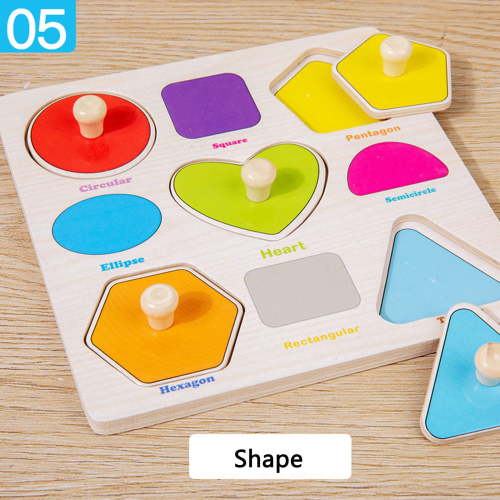Darzheoy Wooden Puzzles for Toddlers, Montessori Toys for Toddlers Age 1-3, Kids Educational Learning Toys, Early Educational Toys, Christmas Birthday Gifts for Boys & Girls