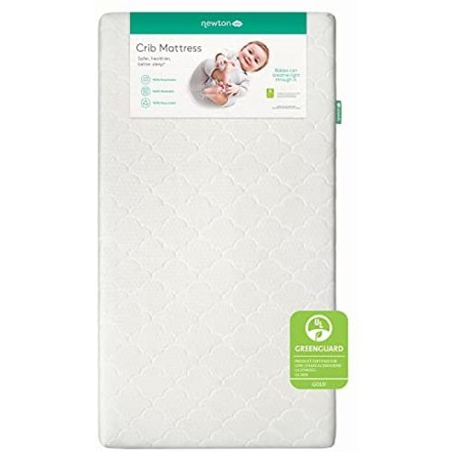 Newton Baby Crib Mattress and Toddler Bed - 100% Breathable Proven to Reduce Suffocation Risk, 100% Washable, 2-Stage, Non-Toxic Better Than Organic, Removable Cover - Deluxe 5.5" Thick- White