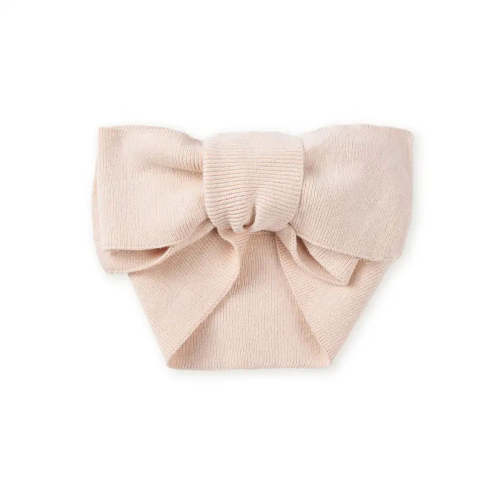 Knitted Oversized Topknot in Beige