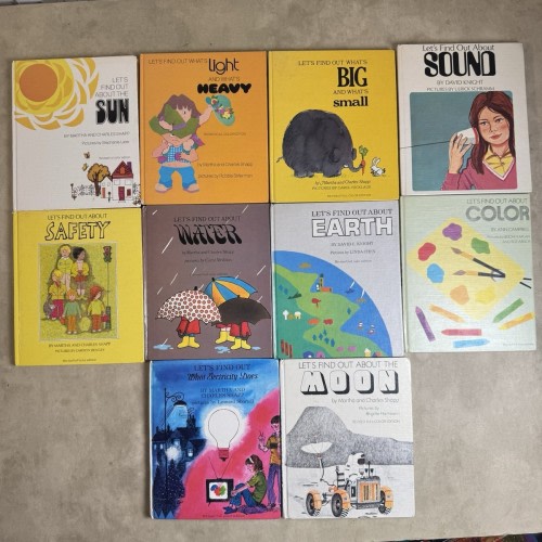 Lot Of 10 Vintage Let’s Find Out About Science Books Watt’s 1960s 70’s  Children