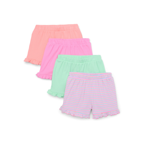Garanimals Toddler Girl Rib Shorts, 4-Pack, Sizes 18M-5T