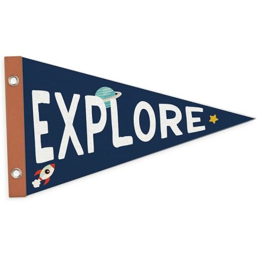 Nursery Decor Pennant Banners Flags,Baby Boy Nursery Decor,Solar System for Kids,Space Decor Wall Hanging Felt Banner Decor for Toddler,Boy Room,Nursery,Kids Playroom
