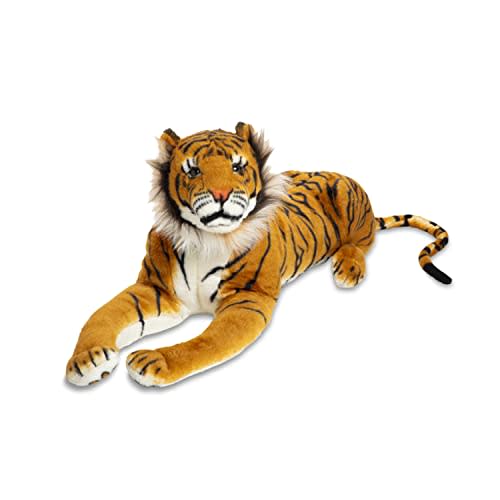 Melissa & Doug Giant Tiger - Lifelike Stuffed Animal (Over 5 feet Long)