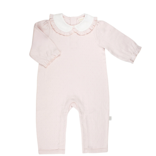 Size: 6-12 mo- Girls Pointelle Knit Romper – PatyInc