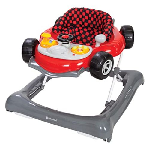 Smart Steps Trend Activity Walker and Entertainer with Removeable Toys, Large Tray, Cup Holder, Adjustable Height and Flat Fold Frame for Storage, Ages 6 Months +, Space Walk Navy