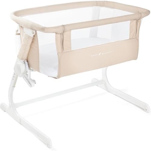 Baby Delight Beside Me Dreamer Bassinet | Bedside Sleeper & Baby Bassinet | 6-Position Height Adjustment | Organic Oat