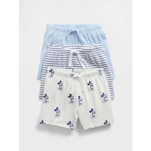 Gap × Disney Baby Organic Cotton Pull-On Shorts (3-Pack)