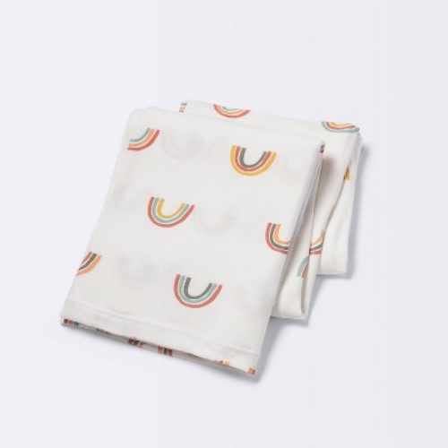 Polyester Rayon Jersey Swaddle - Cloud Island™ Rainbows