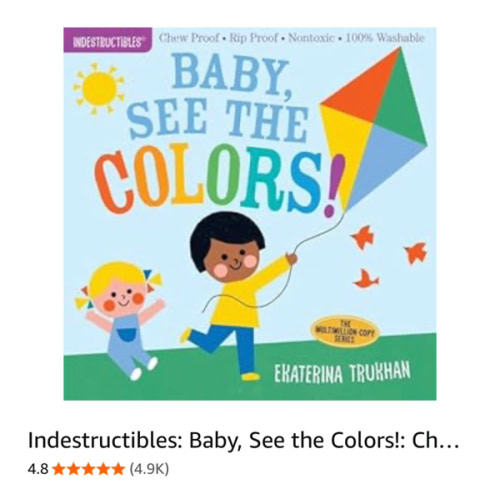 Indestructibles: Baby, See the Colors!: Chew Proof · Rip Proof · Nontoxic · 100% Washable (Book for Babies, Newborn Books, Safe to Chew)