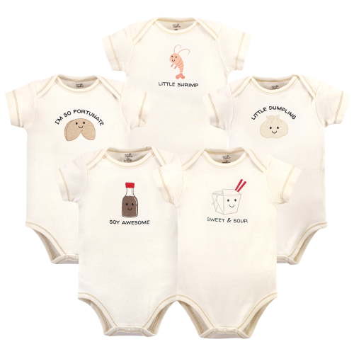 Luvable Friends Touched by Nature Bodysuits 5pk, Cookies, 12-18M