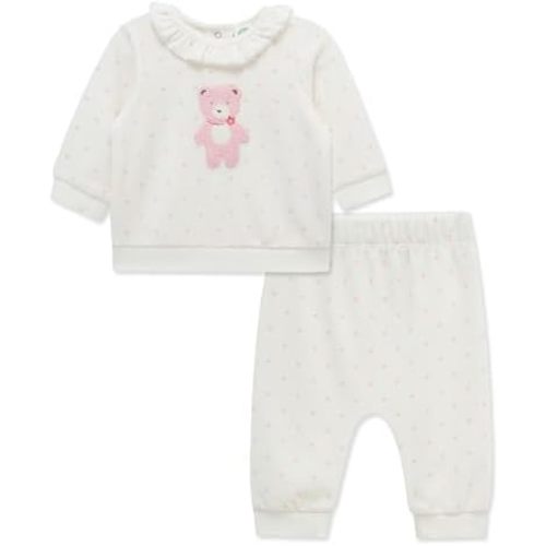 Little Me Clothes for Baby Girl's and Boy's Velour Sweatshirt Tracksuit, Jogger Sets, 3 Months to 12 Months