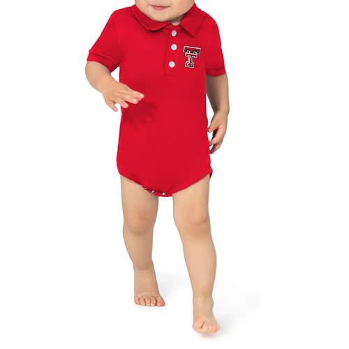 Little King NCAA Short Sleeve Poly-Tech Infant Polo Bodysuit -Infant Sizes 6M 12M 18M 2T