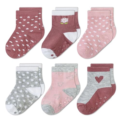 Mother's Choice Organic Cotton Baby Socks 6–12 Months, 6 Pairs Toddler Socks Boys Cotton Socks Soft Hypoallergenic Breathable Gentle On Baby Skin Comfortable Daily Wear Essentials For Newborns