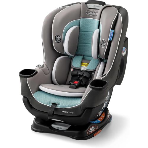 Graco Extend2Fit Convertible Baby Car Seat, Rear and Forward Facing, Adjustable Extension Panel for Extra Legroom, Spire