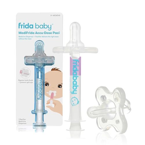 Frida Baby Medicine Pacifier Syringe, Accu-Dose Paci, Medi Frida Dispenser for Mess & Fuss Free Use, Made in USA