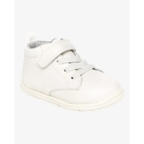 Boys Every Step® First Walker High-Top Sneakers - White | Carter's