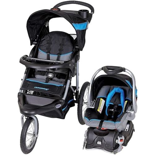 Baby Trend Expedition® Jogger Travel System with EZ Flex-Loc® Infant Car Seat, Millenium Blue