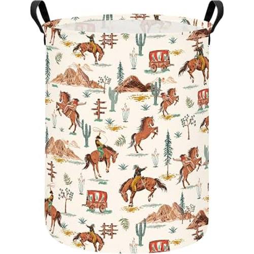 Amazon.com: INGHUA Western Cowboy Fabric Storage Bin,Nursery Organizer Basket | Organizer Bin Dirty Clothes Collapsible Waterproof for College Dorms, Boys and Girls Bedroom,Bathroom