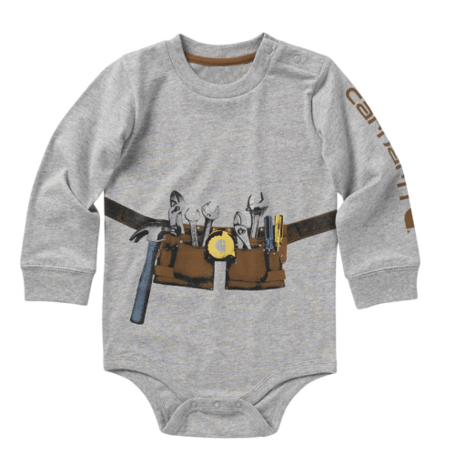 Carhartt Infant Boys' Toolbelt Long Sleeve Onesie