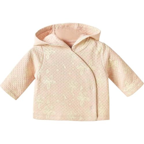 Baby Girl Jacket 0-12M, 100% Cotton Lightweight Comfortable Infant Jacket for Spring, Fall and Cool Summer Evenings
