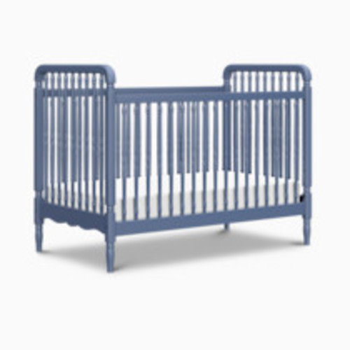 Namesake Liberty 3-in-1 Convertible Spindle Crib with Toddler Bed Conversion Kit - Cove Blue