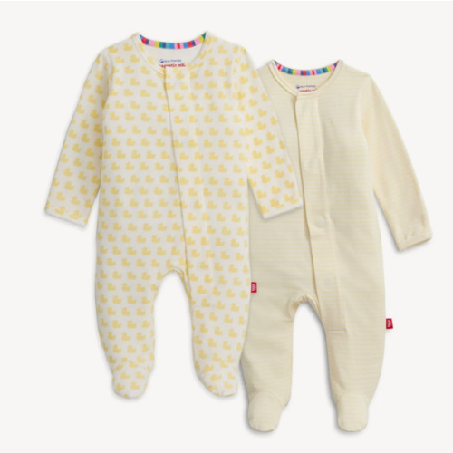 Magnetic 2-Pack Footie (Size 0-3 mths)
