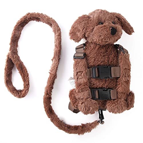 2 in 1 Naughty Dog Toddler Backpack Harness with Safety Leash for Children’s Walking Toddler Leash for 1-3 Years Old Boys and Girls