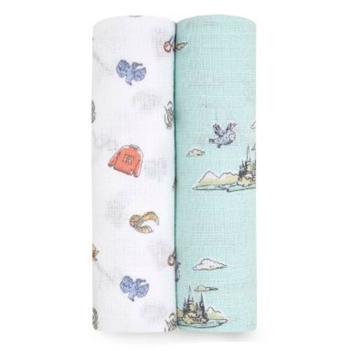 aden + anais Essentials Swaddle - Harry Potter Hogwarts - 2pk