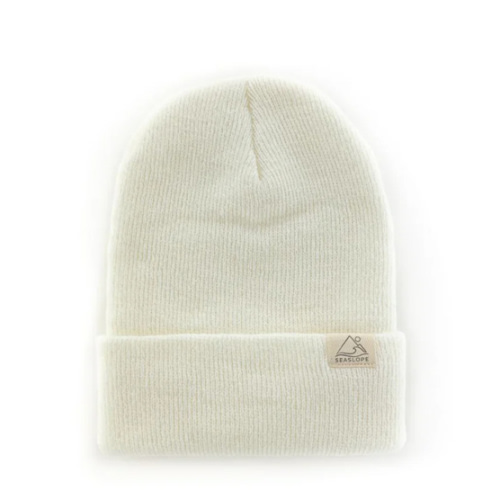 Knit Beanie Hat in Dove